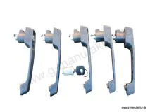 Schliessgarnitur gebraucht bestehend aus 1x Z�ndschlo� mit Schl�ssel und 5x T�rgriff gleichschlie�end Baumuster 460/461(463)